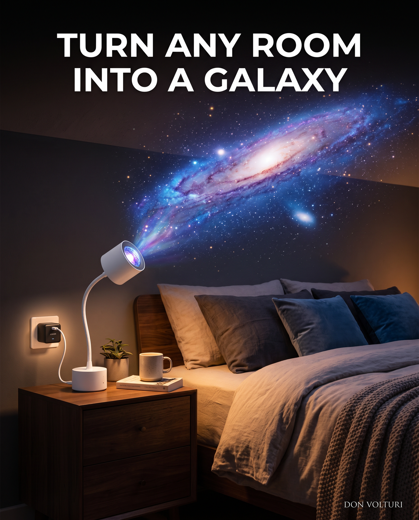 Habitación iluminada con el KIT STAR HOUSE