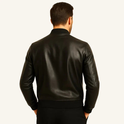 Chaqueta de Cuero + Reloj italiano